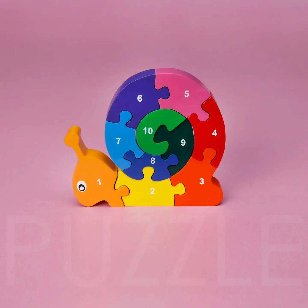 Mr Ellie Pooh Wooden Puzzle Snail - Caitly