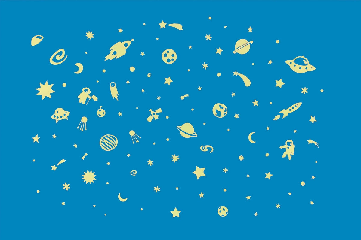 Space Adventure Series Glow in the Dark Wall Stickers - Caitly