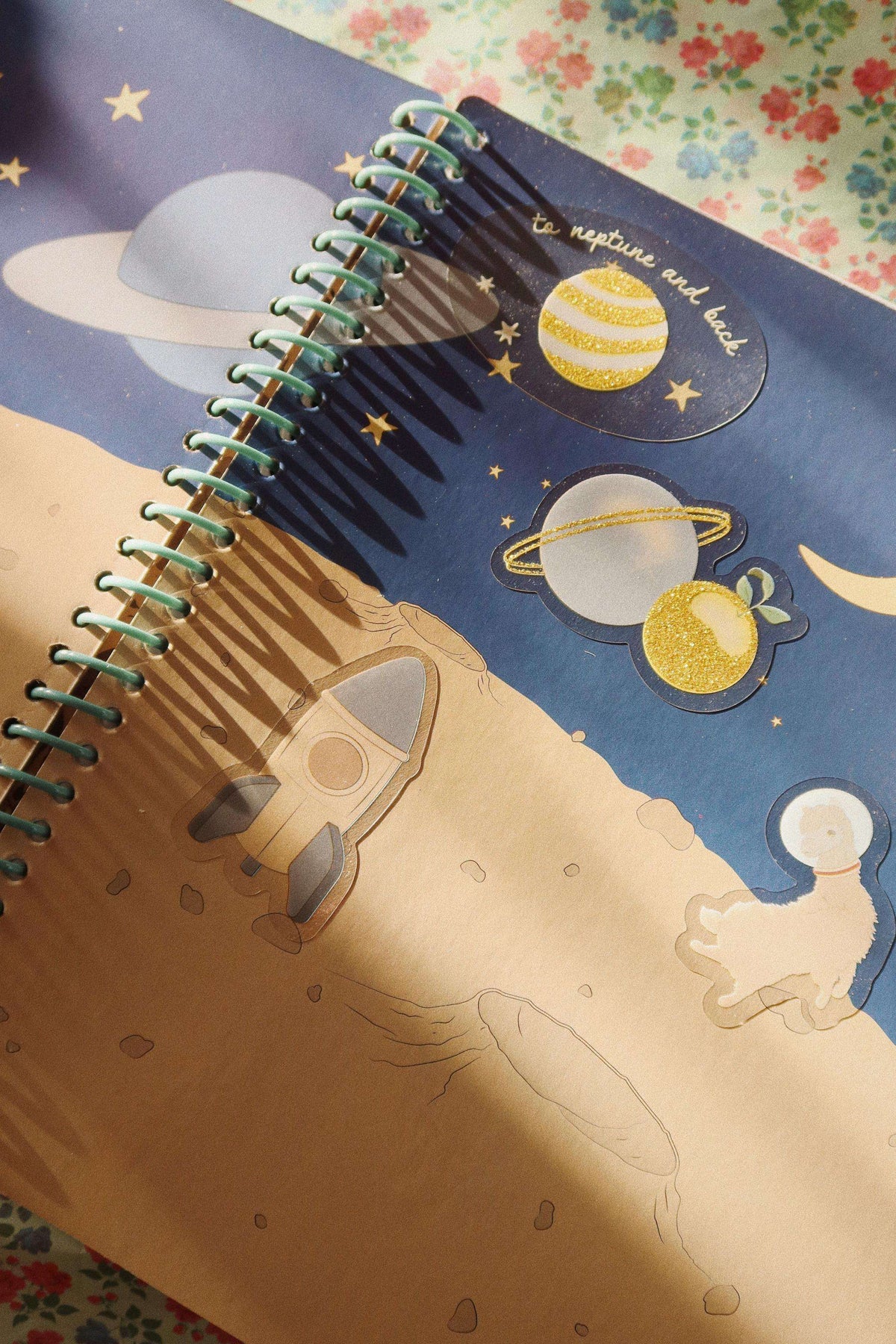 Konges Slojd My Sticker Book Blue Jelly cat